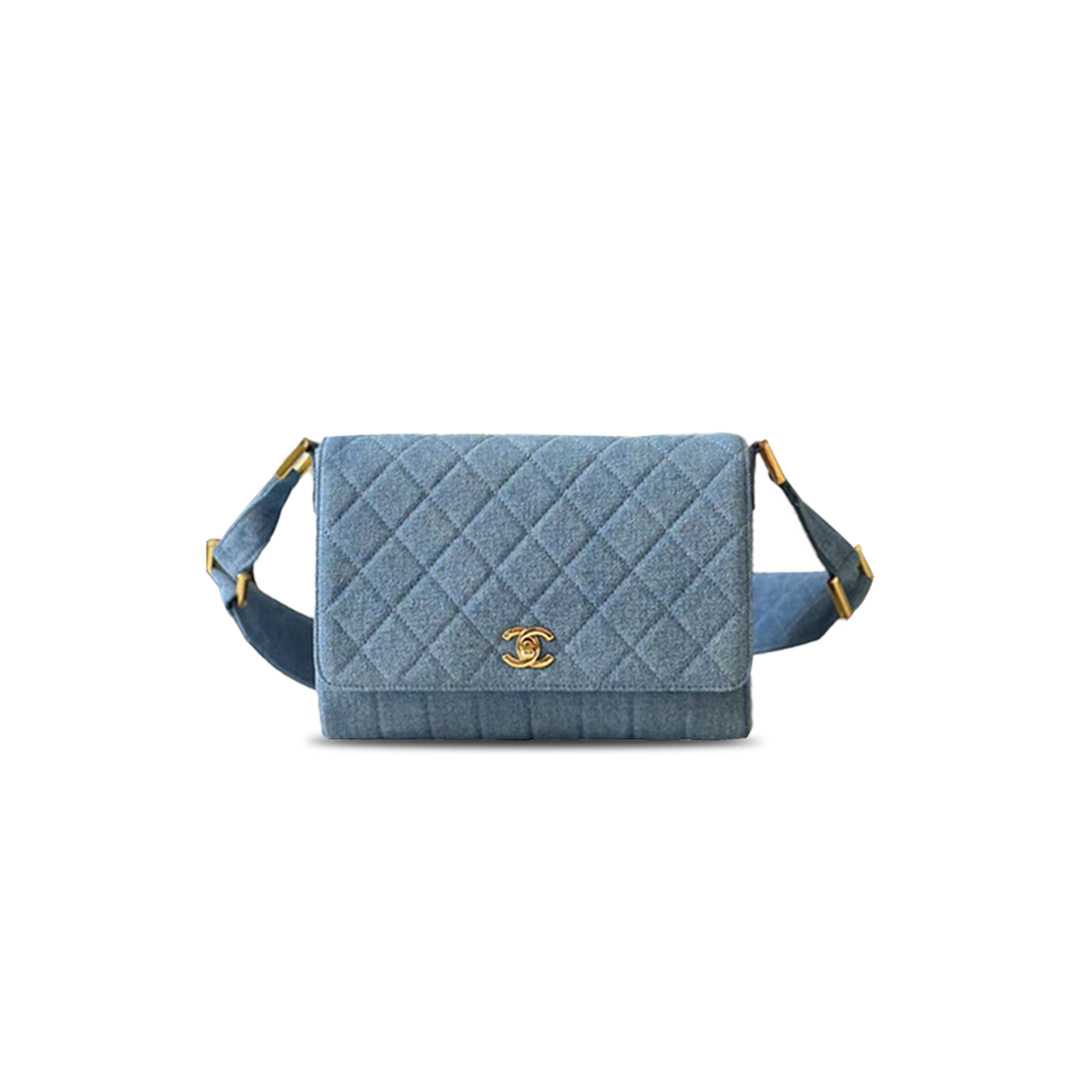 Ch*el vintage denim crossbody bag (25.5*20*7cm)